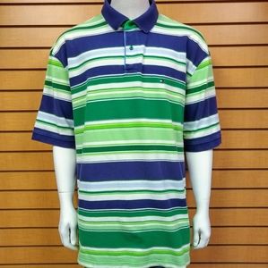 Tommy Hilfiger Blue & Green 2XL Short Slee…